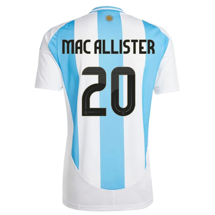 Danxen Kid Argentina Alexis Mac Allister #20 White Blue Home Jersey 24-26 T-Shirt