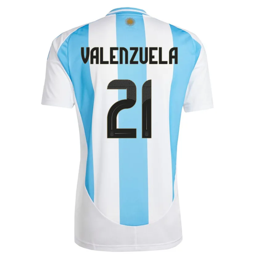 Danxen Kid Argentina Fernando Valenzuela #21 White Blue Home Jersey 24-26 T-Shirt