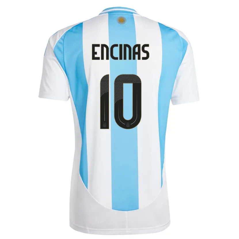 Danxen Kid Argentina Axel Encinas #10 White Blue Home Jersey 24-26 T-Shirt