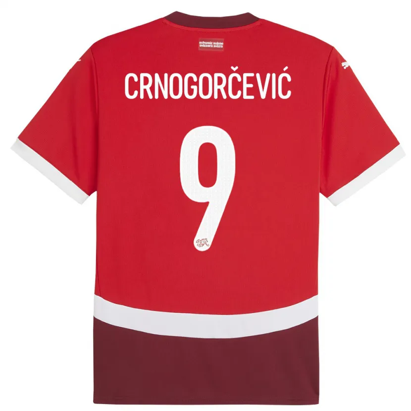 Danxen Kid Switzerland Ana Maria Crnogorcevic #9 Red Home Jersey 24-26 T-Shirt