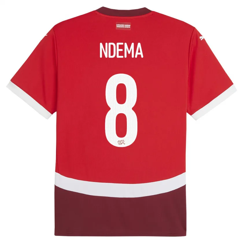 Danxen Kid Switzerland Lois Ndema #8 Red Home Jersey 24-26 T-Shirt