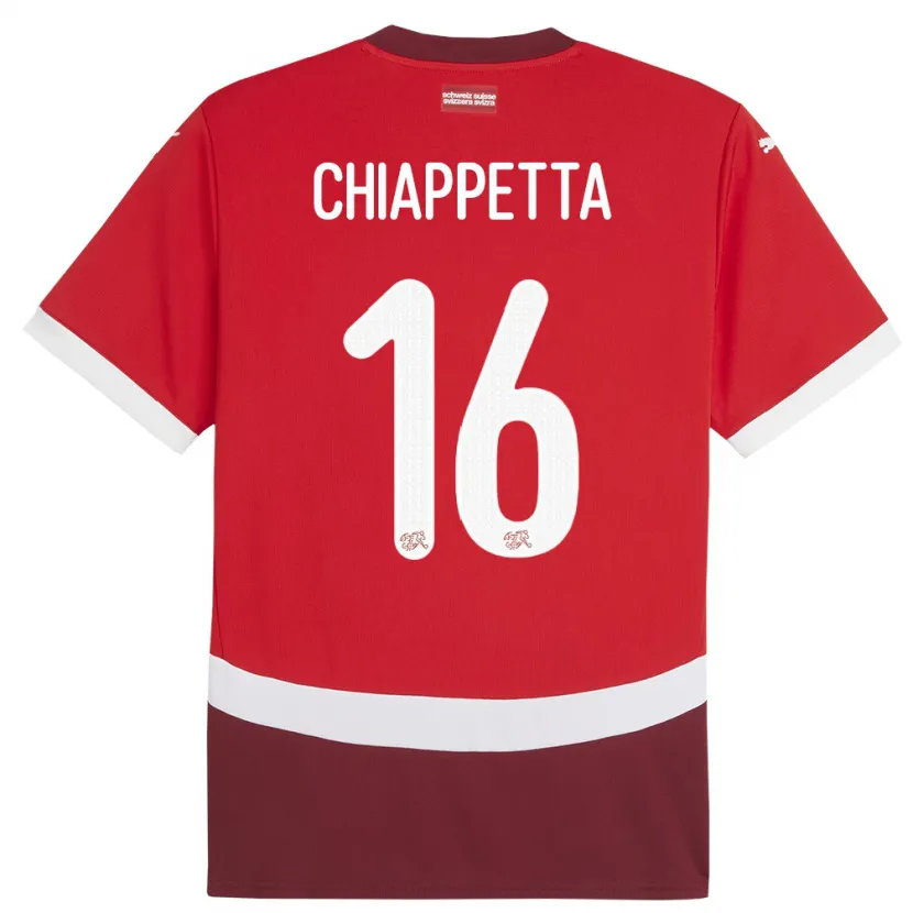 Danxen Kid Switzerland Carmine Chiappetta #16 Red Home Jersey 24-26 T-Shirt