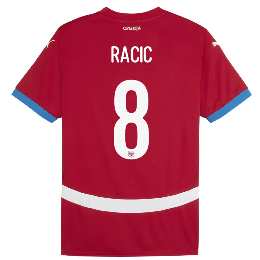 Danxen Kid Serbia Uros Racic #8 Red Home Jersey 24-26 T-Shirt