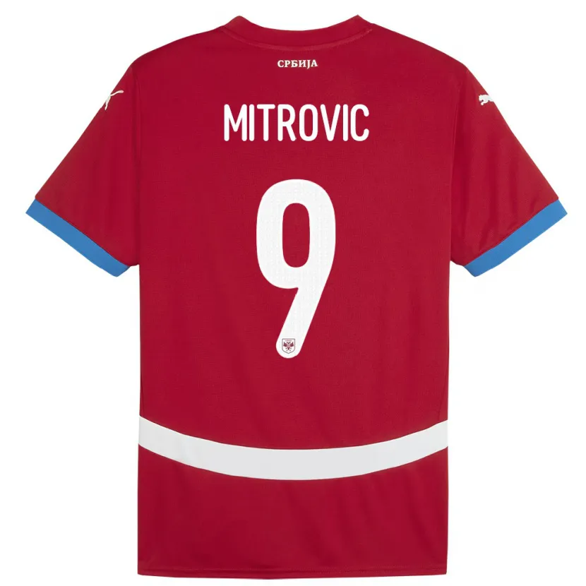 Danxen Kid Serbia Aleksandar Mitrovic #9 Red Home Jersey 24-26 T-Shirt