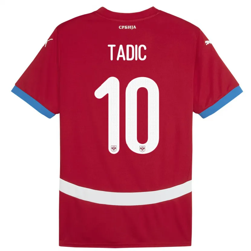 Danxen Kid Serbia Dusan Tadic #10 Red Home Jersey 24-26 T-Shirt