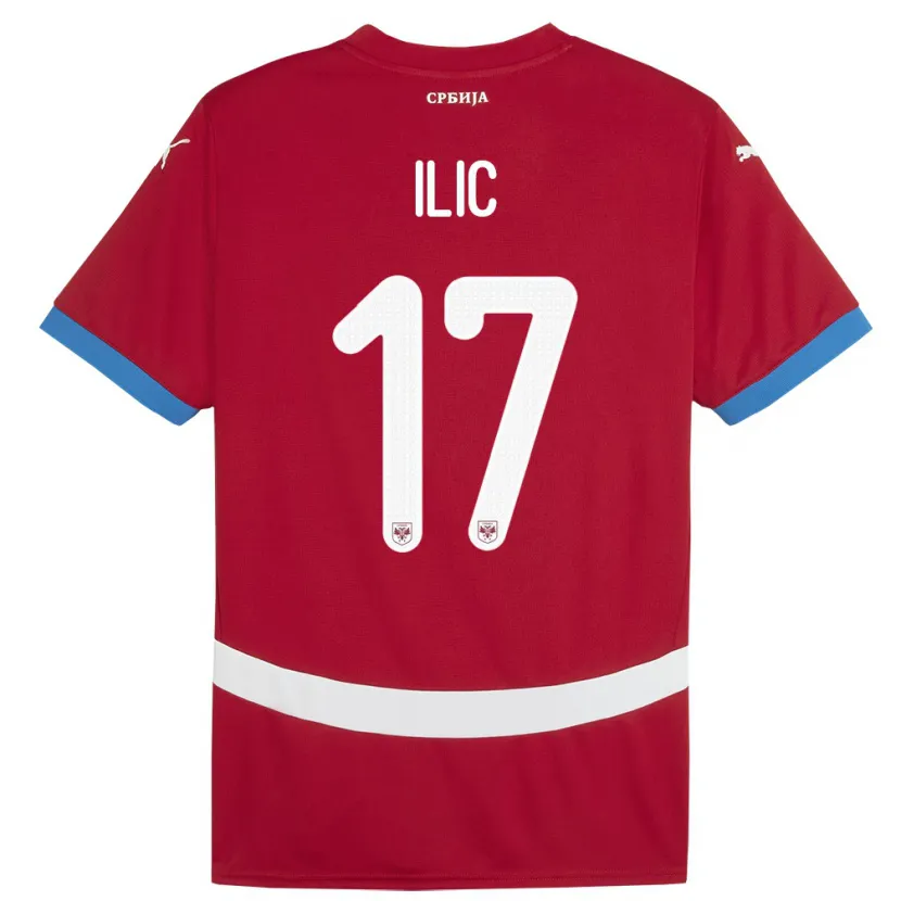 Danxen Kid Serbia Ivan Ilic #17 Red Home Jersey 24-26 T-Shirt