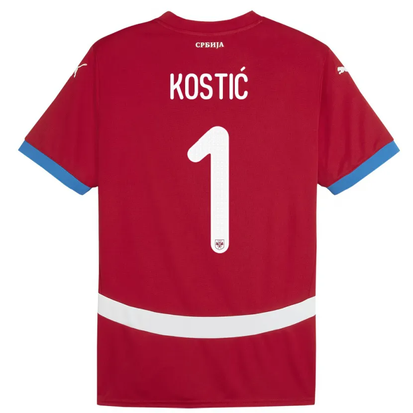 Danxen Kid Serbia Milica Kostic #1 Red Home Jersey 24-26 T-Shirt