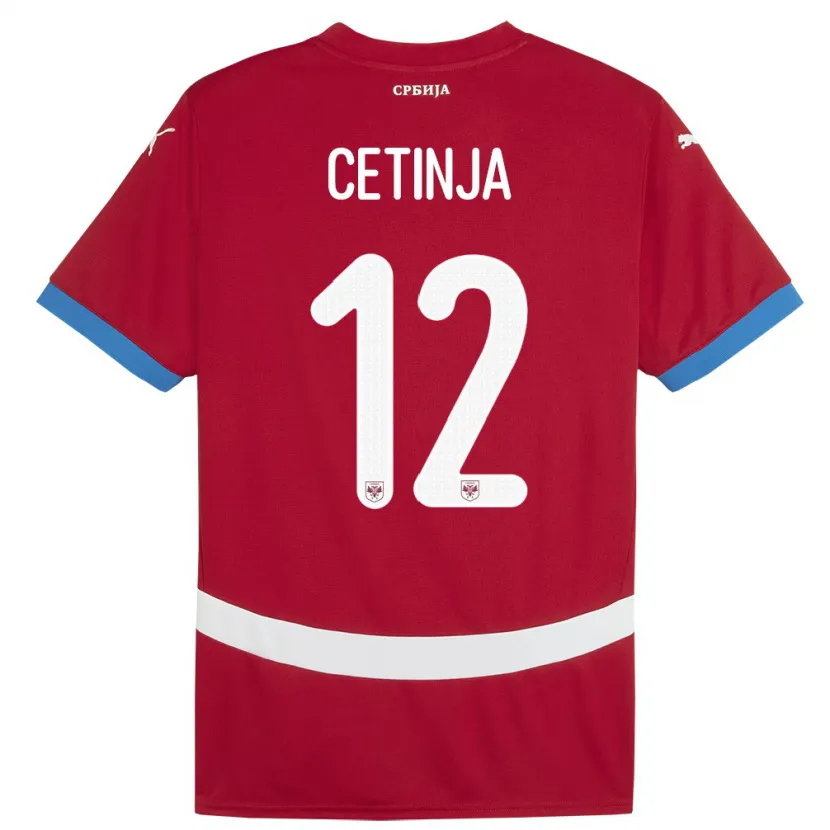 Danxen Kid Serbia Sara Cetinja #12 Red Home Jersey 24-26 T-Shirt