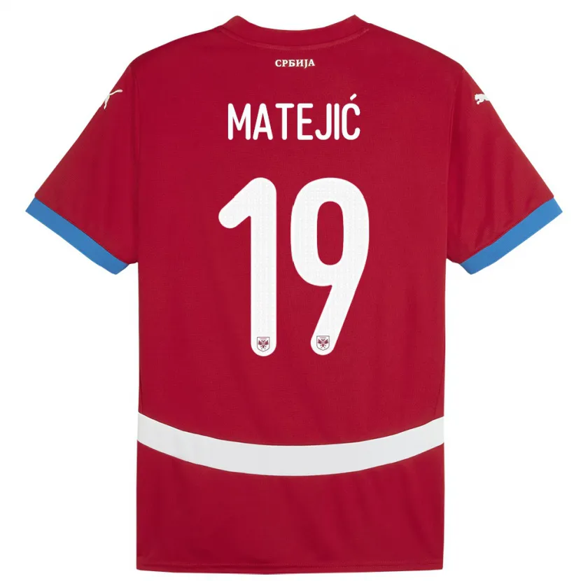 Danxen Kid Serbia Nina Matejic #19 Red Home Jersey 24-26 T-Shirt