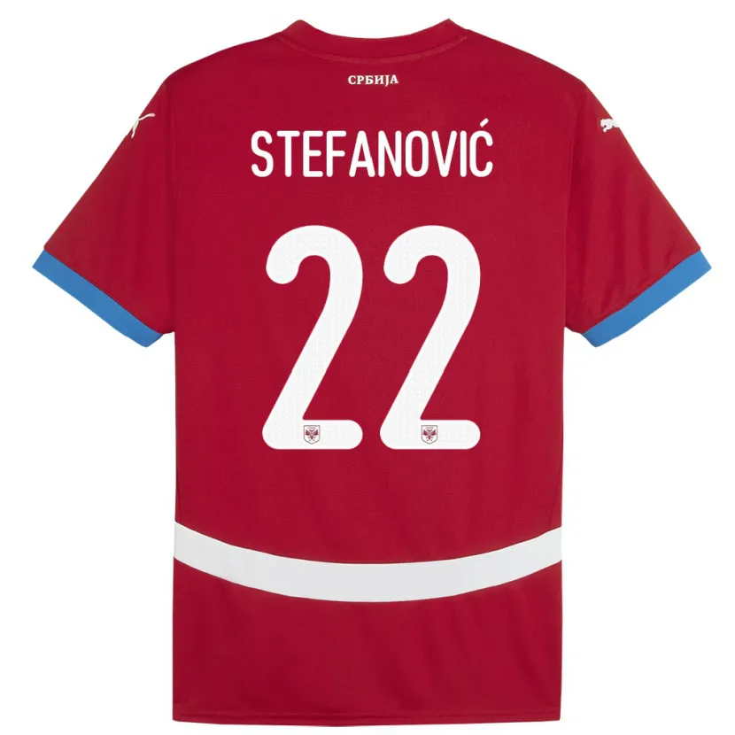 Danxen Kid Serbia Dejana Stefanovic #22 Red Home Jersey 24-26 T-Shirt