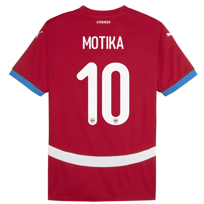 Danxen Kid Serbia Nemanja Motika #10 Red Home Jersey 24-26 T-Shirt