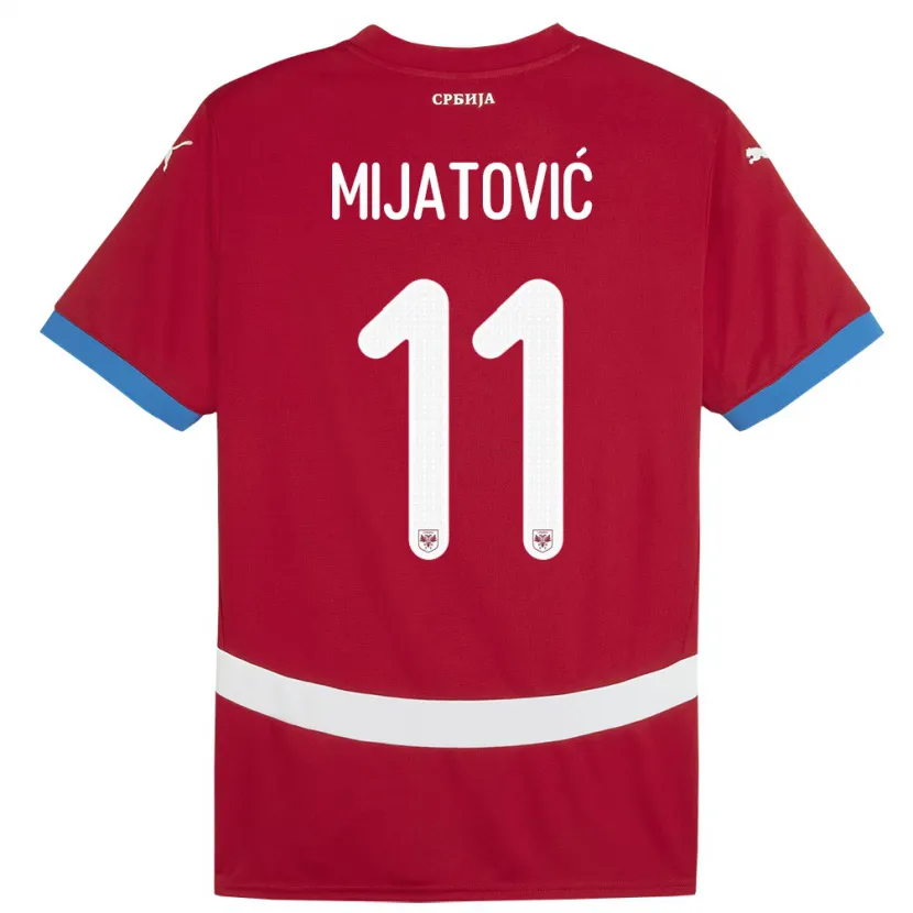 Danxen Kid Serbia Jovan Mijatovic #11 Red Home Jersey 24-26 T-Shirt