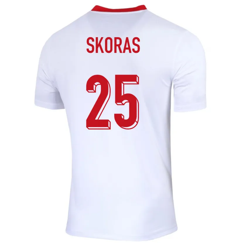 Danxen Kid Poland Michal Skoras #25 White Home Jersey 24-26 T-Shirt