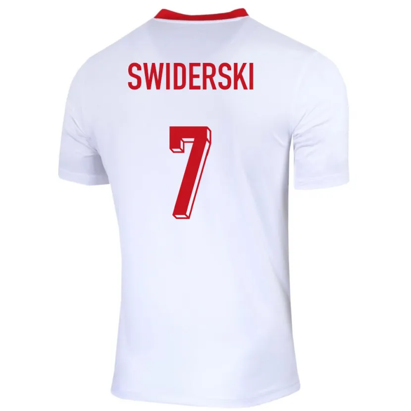 Danxen Kid Poland Karol Swiderski #7 White Home Jersey 24-26 T-Shirt