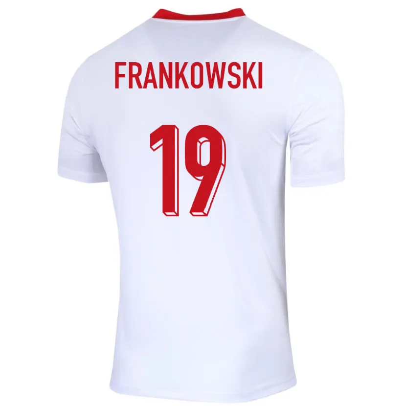 Danxen Kid Poland Przemyslaw Frankowski #19 White Home Jersey 24-26 T-Shirt