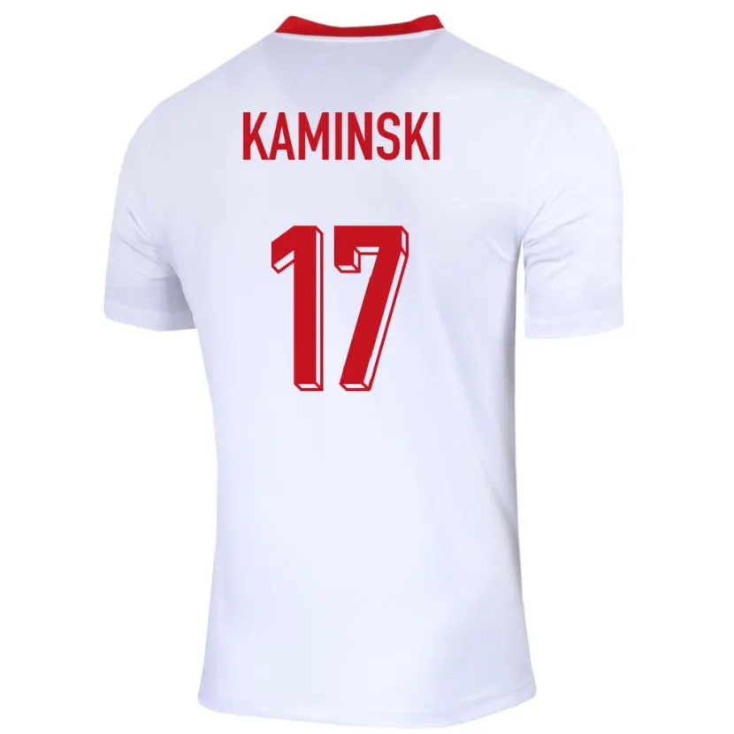 Danxen Kid Poland Jakub Kaminski #17 White Home Jersey 24-26 T-Shirt