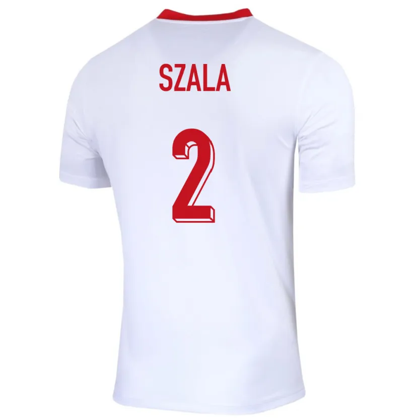 Danxen Kid Poland Dominik Szala #2 White Home Jersey 24-26 T-Shirt