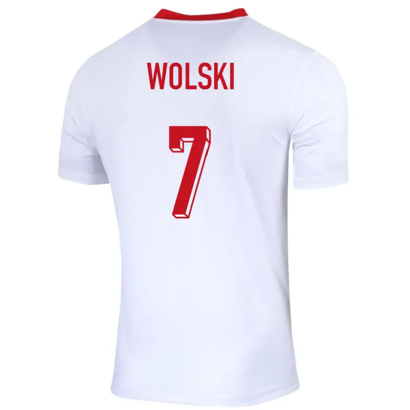 Danxen Kid Poland Filip Wolski #7 White Home Jersey 24-26 T-Shirt