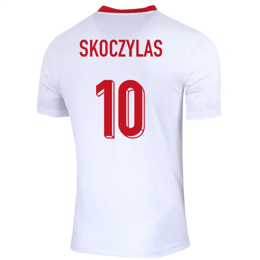 Danxen Kid Poland Mateusz Skoczylas #10 White Home Jersey 24-26 T-Shirt