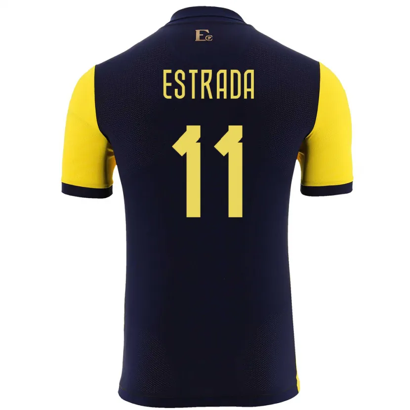 Danxen Kid Ecuador Michael Estrada #11 Yellow Home Jersey 24-26 T-Shirt