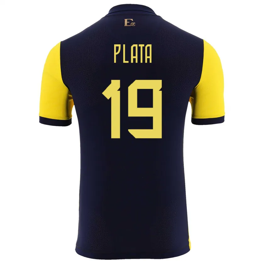 Danxen Kid Ecuador Gonzalo Plata #19 Yellow Home Jersey 24-26 T-Shirt