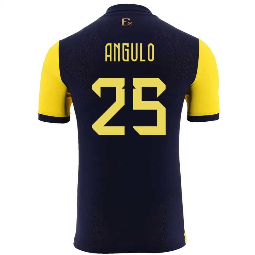 Danxen Kid Ecuador Nilson Angulo #25 Yellow Home Jersey 24-26 T-Shirt