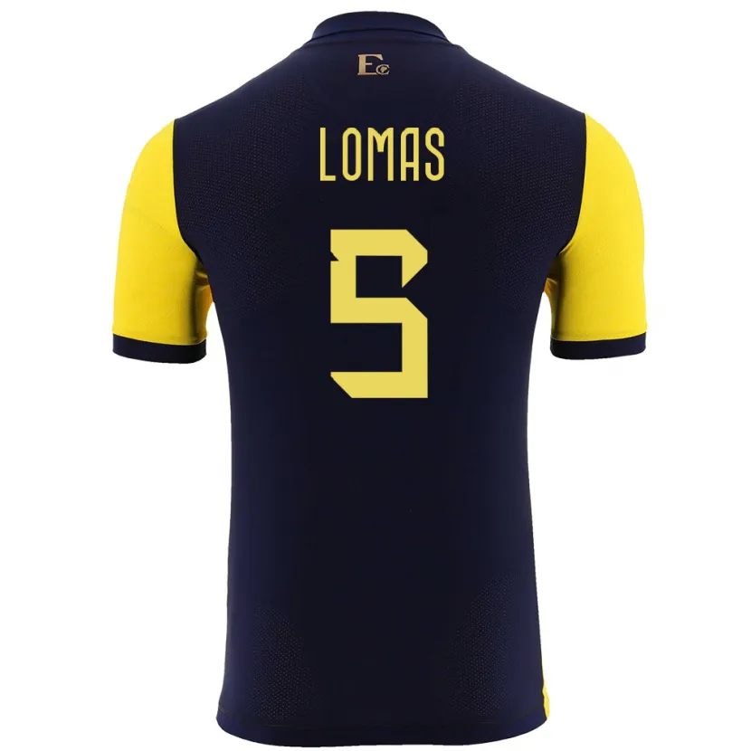 Danxen Kid Ecuador Ariana Lomas #5 Yellow Home Jersey 24-26 T-Shirt