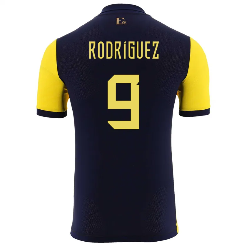 Danxen Kid Ecuador Ingrid Rodriguez #9 Yellow Home Jersey 24-26 T-Shirt