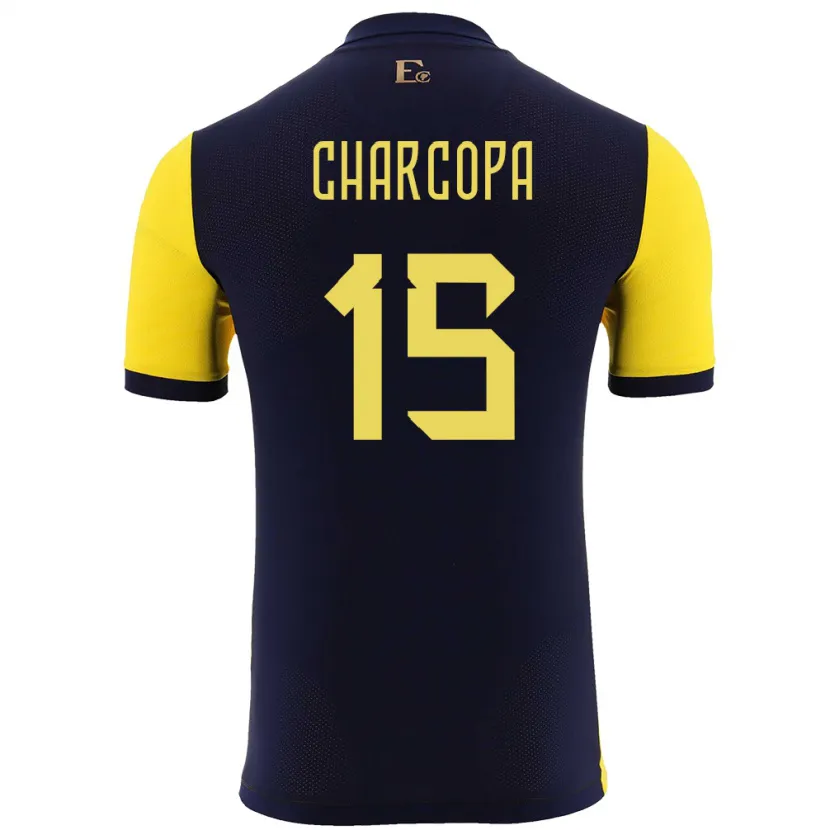 Danxen Kid Ecuador Nicole Charcopa #15 Yellow Home Jersey 24-26 T-Shirt