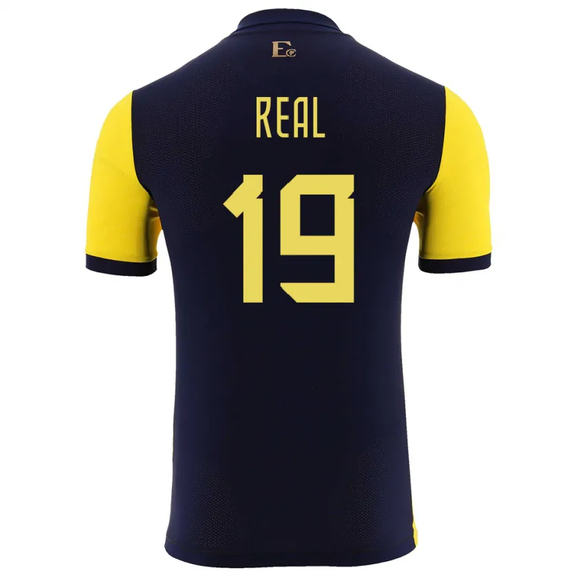 Danxen Kid Ecuador Kerlly Real #19 Yellow Home Jersey 24-26 T-Shirt