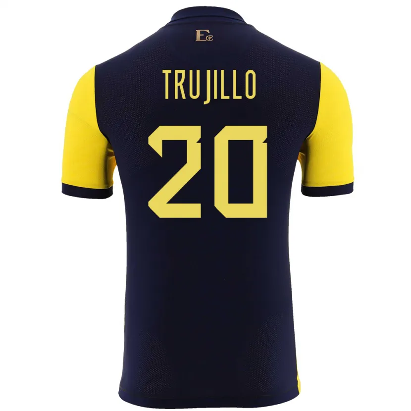 Danxen Kid Ecuador Isabel Trujillo #20 Yellow Home Jersey 24-26 T-Shirt