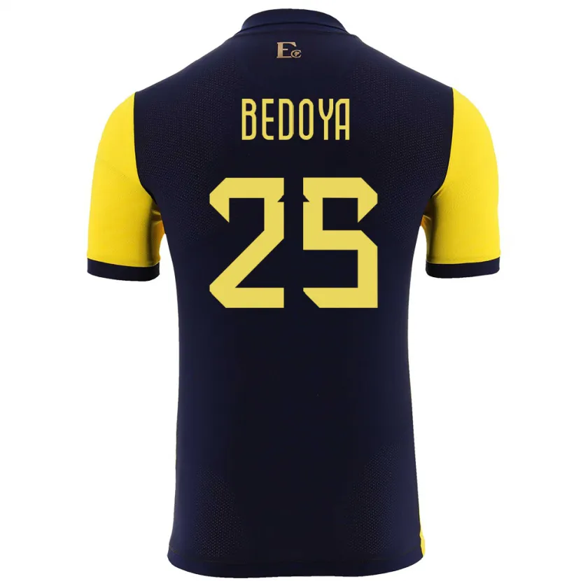 Danxen Kid Ecuador Jaydah Bedoya #25 Yellow Home Jersey 24-26 T-Shirt