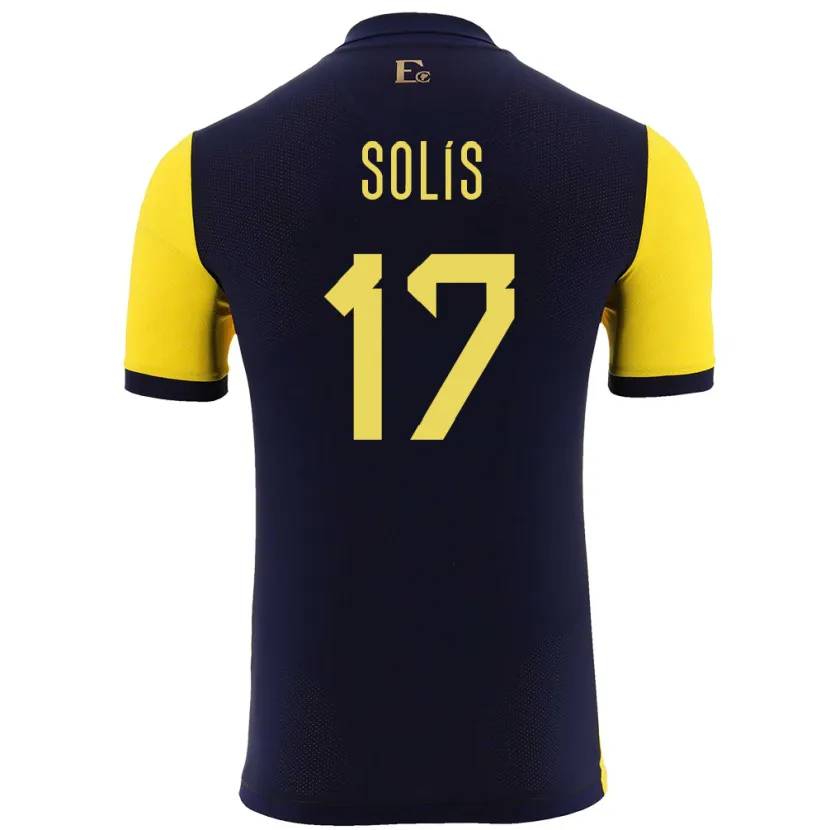 Danxen Kid Ecuador Mathias Solis #17 Yellow Home Jersey 24-26 T-Shirt