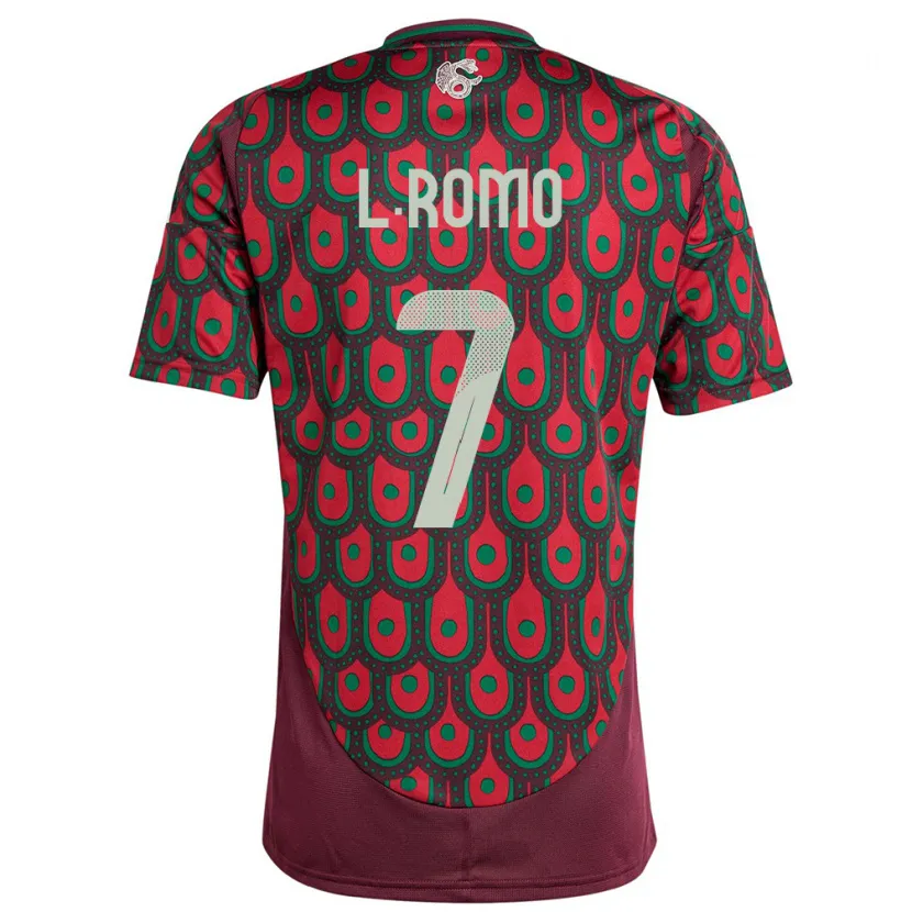 Danxen Kid Mexico Luis Romo #7 Maroon Home Jersey 24-26 T-Shirt