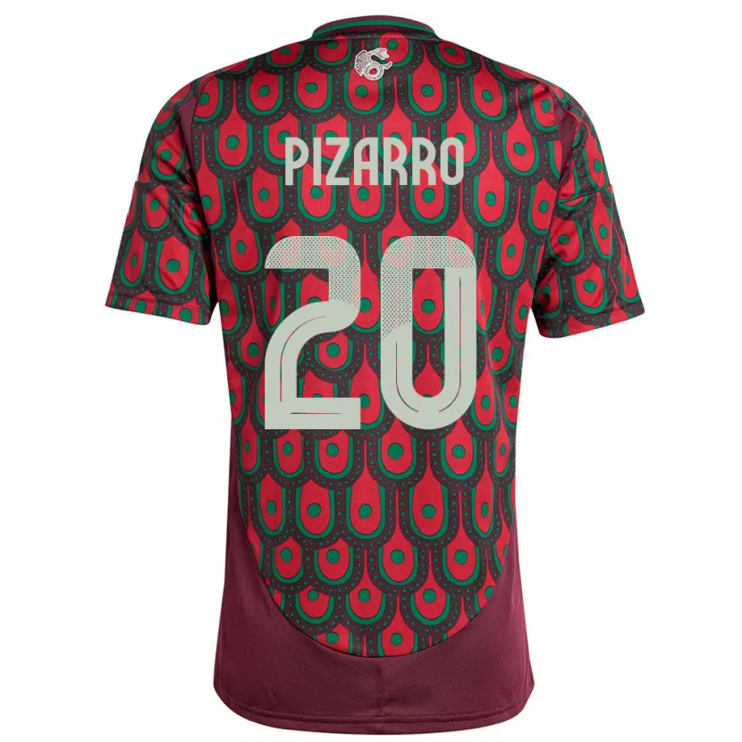 Danxen Kid Mexico Rodolfo Pizarro #20 Maroon Home Jersey 24-26 T-Shirt