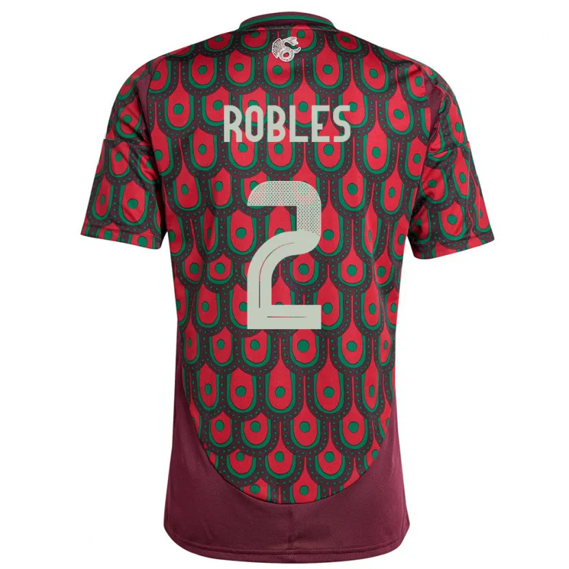 Danxen Kid Mexico Kenti Robles #2 Maroon Home Jersey 24-26 T-Shirt