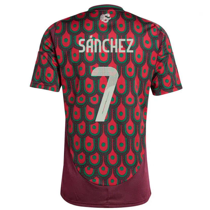 Danxen Kid Mexico Maria Sanchez #7 Maroon Home Jersey 24-26 T-Shirt