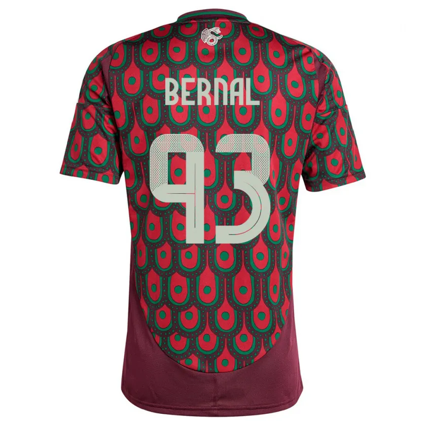 Danxen Kid Mexico Rebeca Bernal #93 Maroon Home Jersey 24-26 T-Shirt