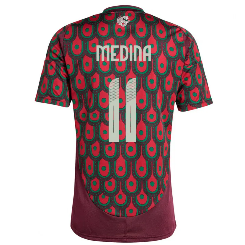 Danxen Kid Mexico Diego Medina #11 Maroon Home Jersey 24-26 T-Shirt