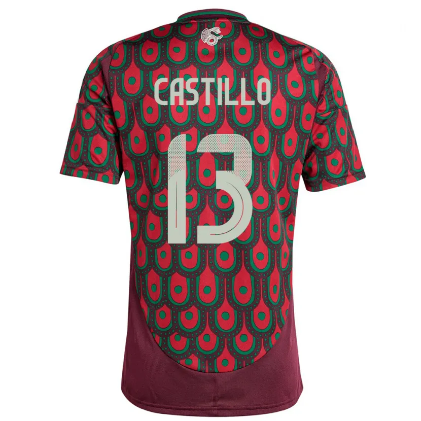 Danxen Kid Mexico Jose Castillo #13 Maroon Home Jersey 24-26 T-Shirt