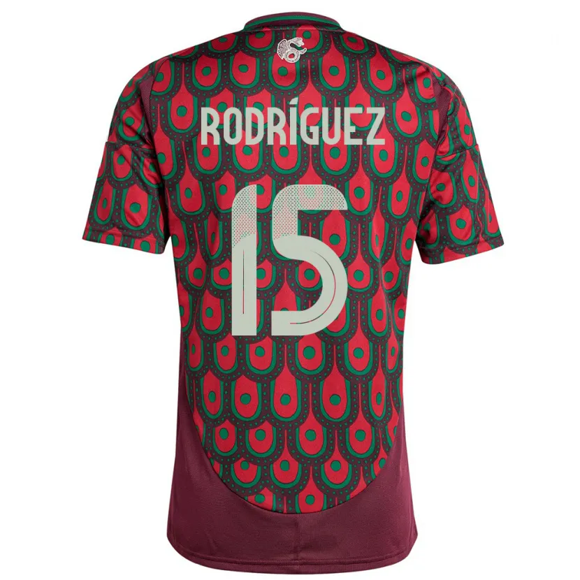 Danxen Kid Mexico Jorge Rodriguez #15 Maroon Home Jersey 24-26 T-Shirt