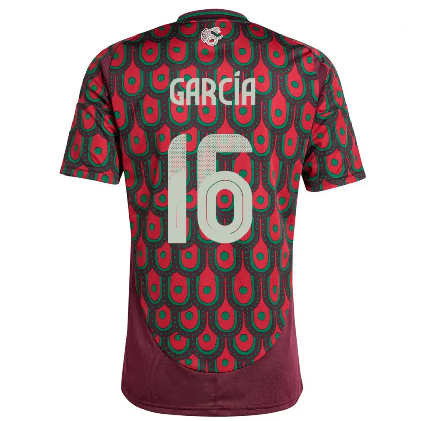 Danxen Kid Mexico Uziel Garcia #16 Maroon Home Jersey 24-26 T-Shirt