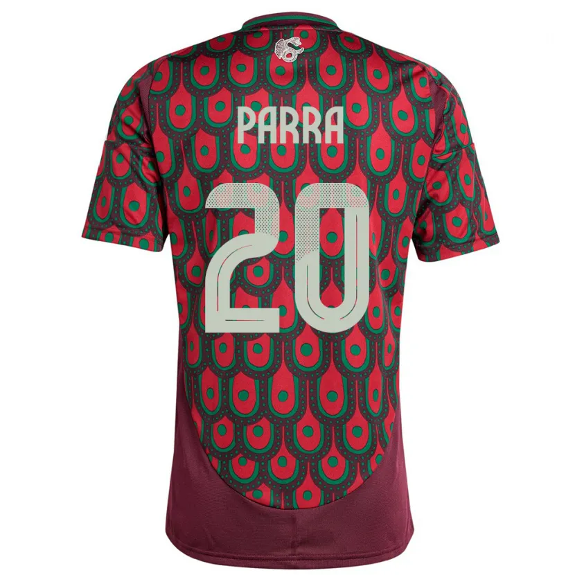 Danxen Kid Mexico Rodrigo Parra #20 Maroon Home Jersey 24-26 T-Shirt