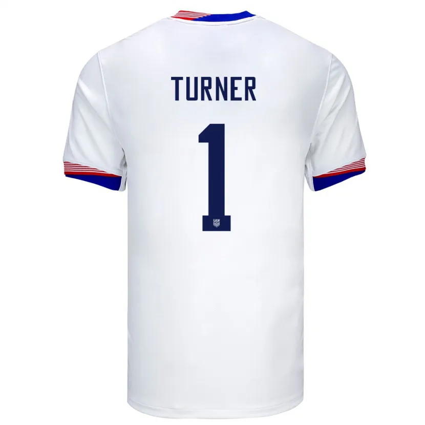 Danxen Kid United States Matt Turner #1 White Home Jersey 24-26 T-Shirt