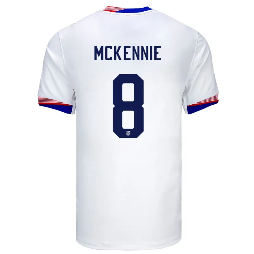 Danxen Kid United States Weston Mckennie #8 White Home Jersey 24-26 T-Shirt