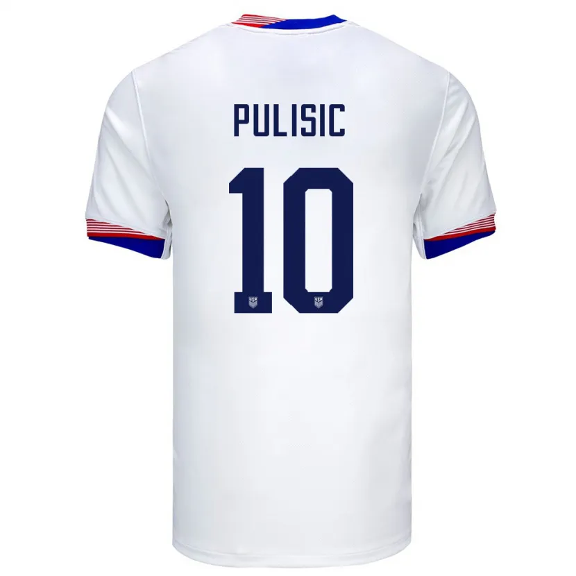 Danxen Kid United States Christian Pulisic #10 White Home Jersey 24-26 T-Shirt