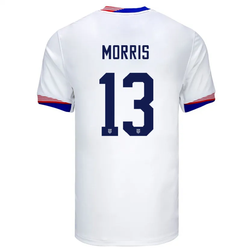 Danxen Kid United States Jordan Morris #13 White Home Jersey 24-26 T-Shirt