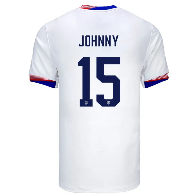 Danxen Kid United States Johnny #15 White Home Jersey 24-26 T-Shirt