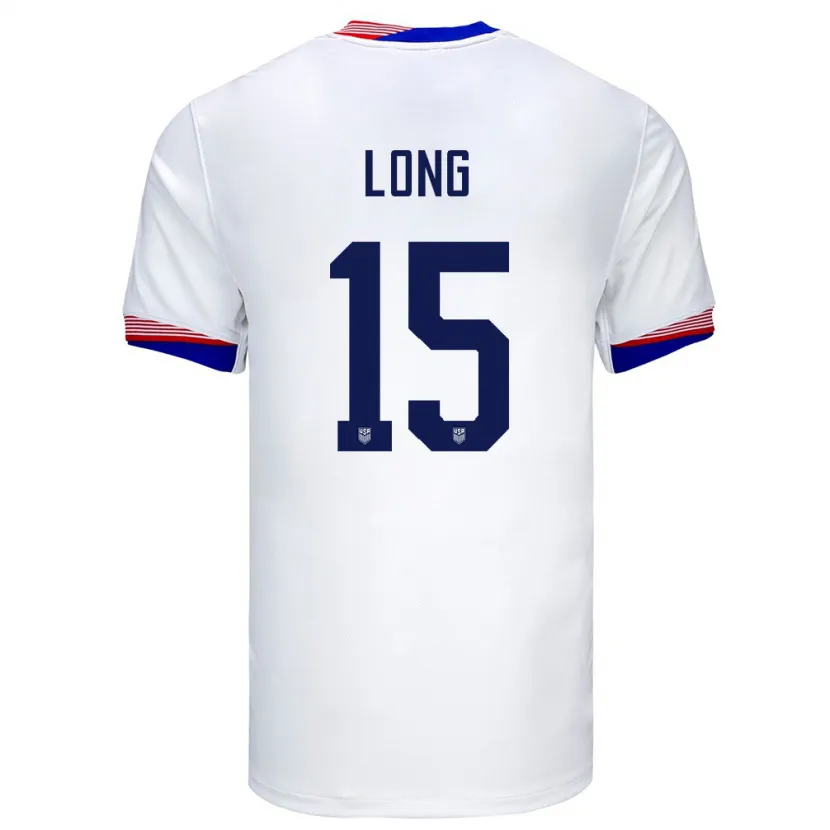 Danxen Kid United States Aaron Long #15 White Home Jersey 24-26 T-Shirt