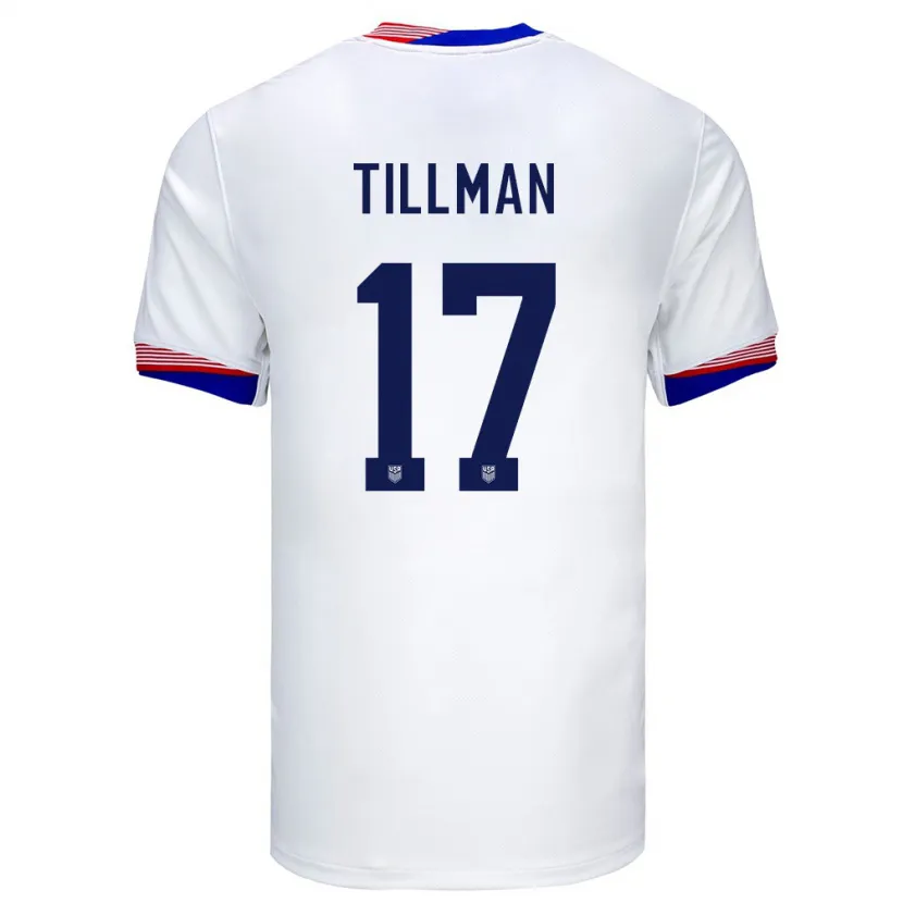 Danxen Kid United States Malik Tillman #17 White Home Jersey 24-26 T-Shirt